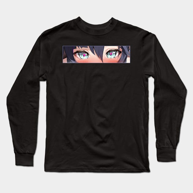 Lewd Mona Eyes Long Sleeve T-Shirt by cocorf